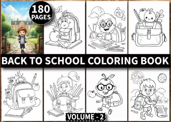180 Back to School Coloring Book for Kids: A Creative Resource for Educators and Parents