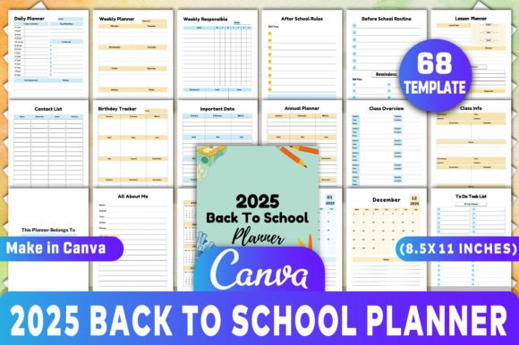 2025 Back to School Planner: A Strategic Tool for Organized Learning and Growth