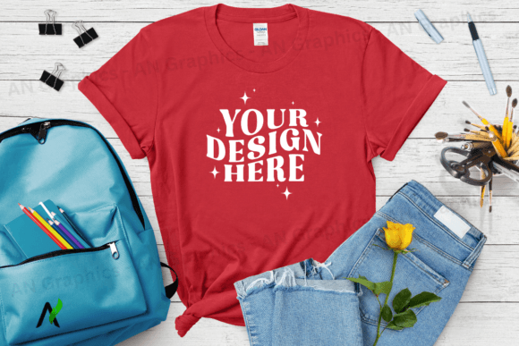 Back to School Gildan 64000 Mockup - 054: A Versatile Tool for T-Shirt Designers