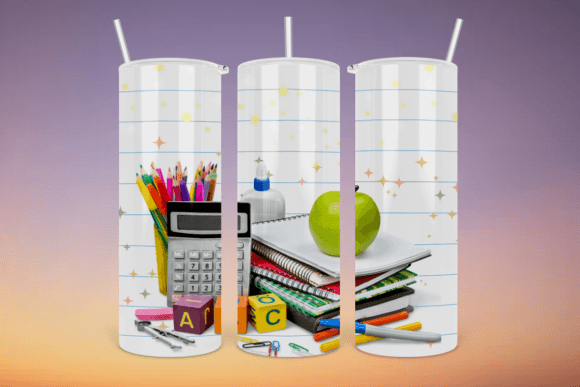 Back to School Png 20 Oz Tumbler Design: A Versatile Digital Asset for Creative Projects