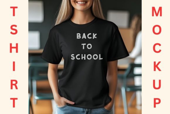Back to School Tshirt Mockup Female 1