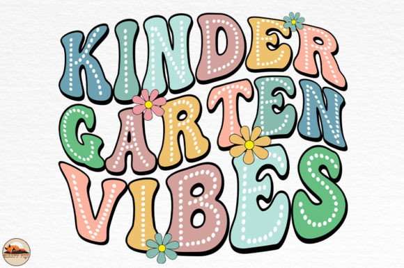 Kindergarten Vibes, Back to School PNG: A Versatile Design for Educational and Creative Projects