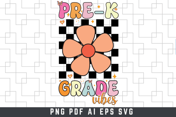 PRE-K Grade Vibes - Back to School SVG: A Versatile Design Asset for Educators and Creators