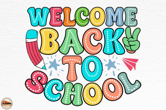Welcome Back to School, Retro SVG PNG